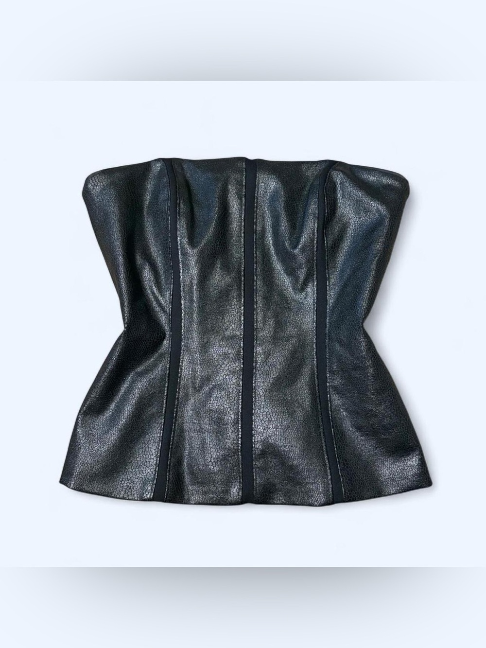 Goth Black Strapless Corset Top by White House Black Market!